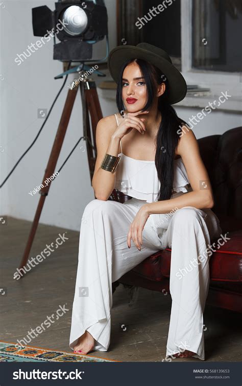 Beautiful Sexy Woman Fashion Model Brunette Stock Photo 568139653 Shutterstock