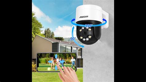 Лучшая рекомендация ASECAM 8МП 4K камера видеонаблюдения улицы Поворот ...