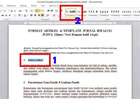 menempatkan heading  artikel penting bagi bloger nubi
