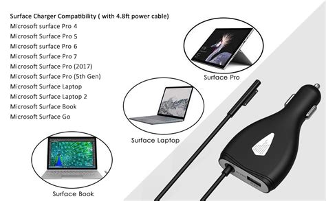 Amazon Surface Car Charger W V A Power Supply For Microsoft