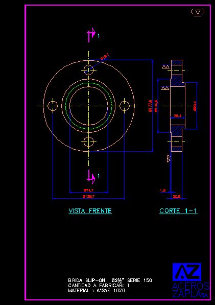 Flange With Neck DWG Section For AutoCAD Designs CAD 40 OFF