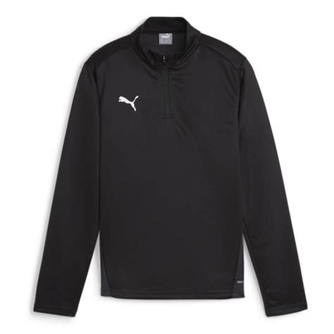 Puma Trainingsshirt Teamgoal Mit Rei Verschluss Schwarz Wei Grau