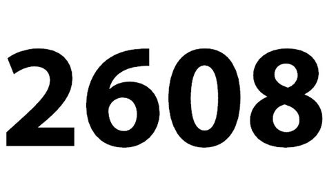 Zahl 2608
