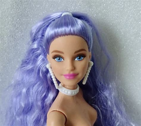 Barbie Extra Doll Nude Purple Hair Picclick Uk