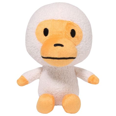 bathing ape baby milo plush doll white