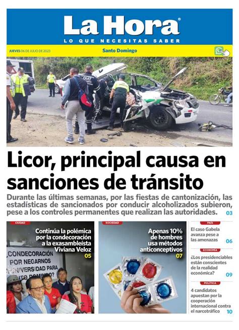 Santo Domingo 06 De Julio 2023 Diario La Hora