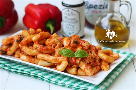 Pasta Ai Peperoni E Tonno Cremosa Tutto Fa Brodo In Cucina