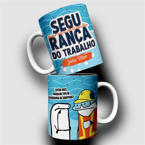 Arte Digital para Caneca Segurança do Trabalho Elo7