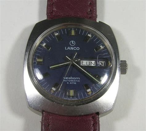 Lanco Seaborn Blue Dial 1970 Mens Wristwatch Catawiki