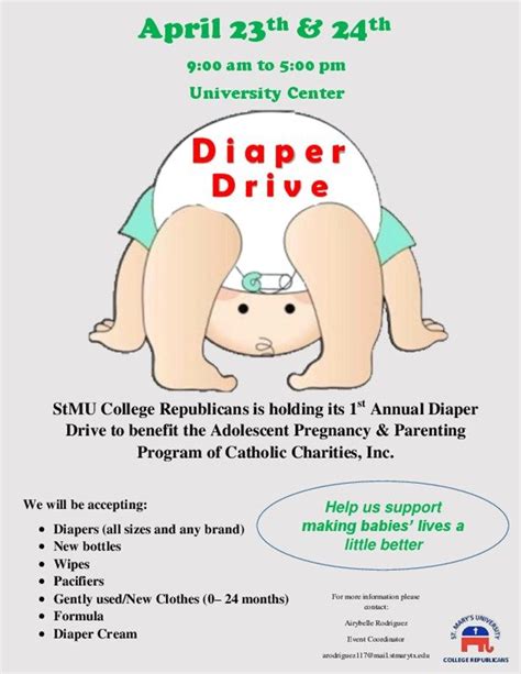 Flyer For Diaper Drive Service Projects For Kids Diaper Drive Flyer