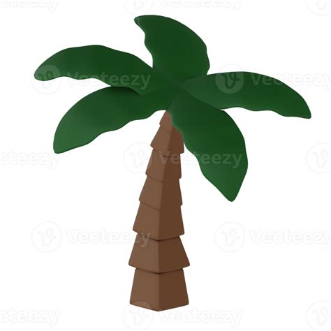 3d Rendered Palm Tree Isolated Icon 35668114 Png