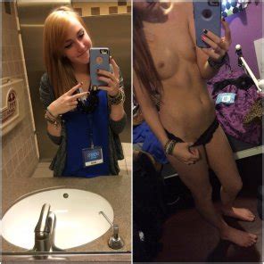 Selfie Mirror Blond Photography Porn Pic