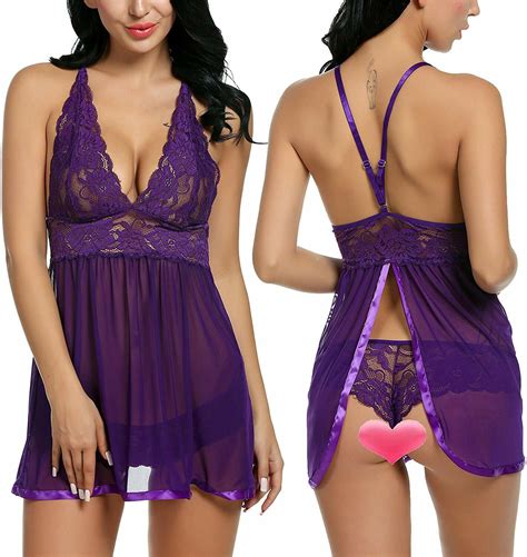 Plus Size Women S Sexy Lingerie Lace Babydoll Dress G String Underwear Nightwear Ebay