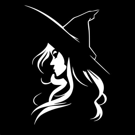 Witch, Minimalist and Simple Silhouette - Vector illustration 24148244 ...