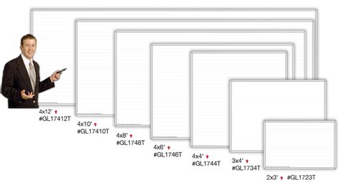 Standard Whiteboard Sizes