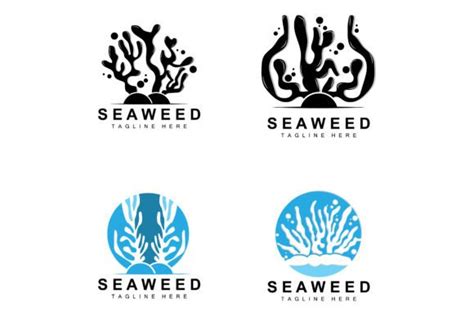 Seaweed Logo Design Underwater Plant Graphic By Ar Graphic Creative