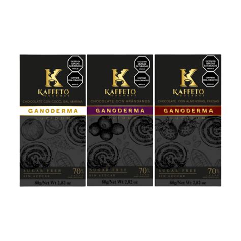 Bars Of Mix Chocolate With Ganoderma Lucidum Kaffeto Gourmet