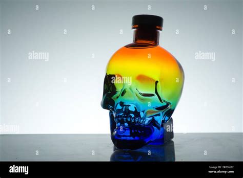 The Rainbow Gay Pride Crystal Head Vodka Bottle Stock Photo Alamy