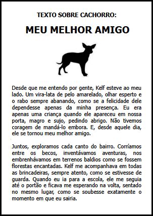 Um Pequeno Texto Sobre O Cachorro