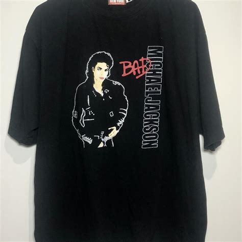 Michael Jackson Bad T Shirt Design Xxl Black By New Depop