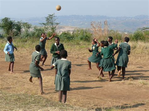 Playing Netball Rural School In Inkwali Kzn Photo South Africa Rural