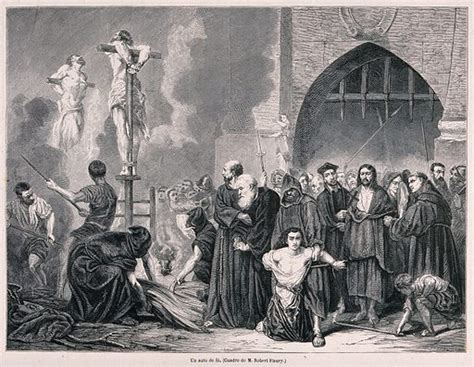 An Auto Da Fé Of The Spanish Inquisition The Burning Of Free Public