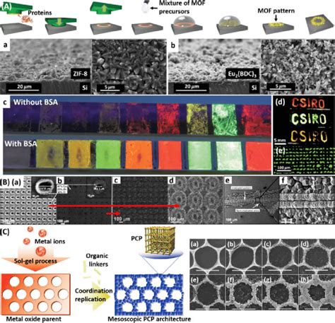 A Schematic Showing The Biomimetic Replication Of Mof Patterns Using