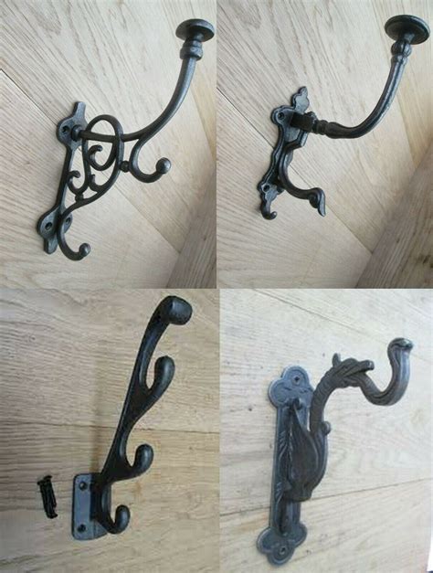 Cast Iron Rustic Vintage Victorian Retro Old Coat Hanging Hook Etsy