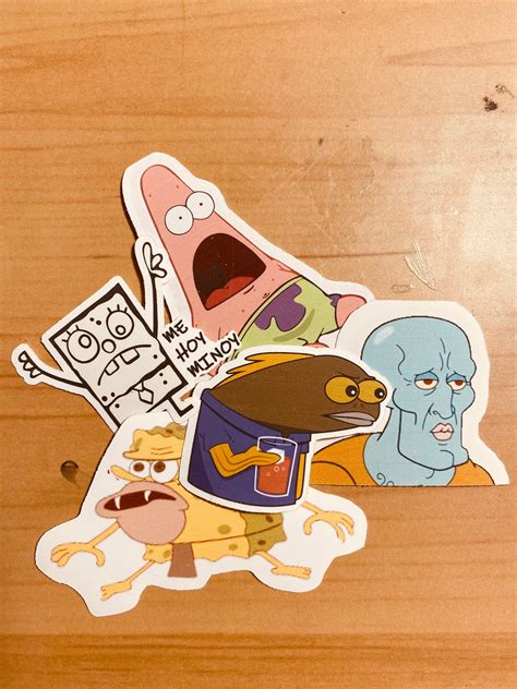 Spongebob Sticker Pack | Etsy