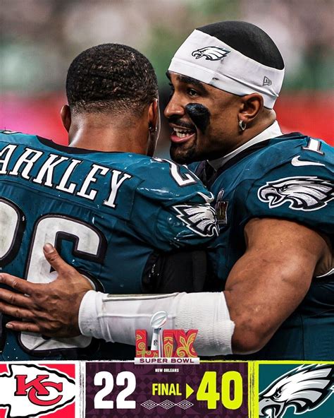 Philadelphia Eagles Super Bowl LIX Champions Final Score 8x10 NFL