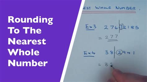 Rounding To The Nearest Whole Number