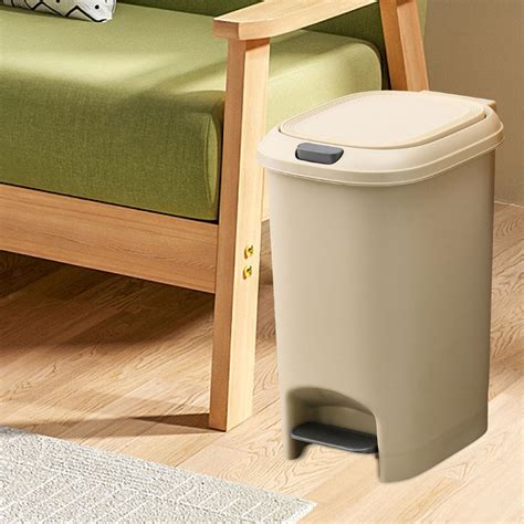 Household Dustbin Kitchen Wastebasket Foot Pedal Garbage Bin Ebay