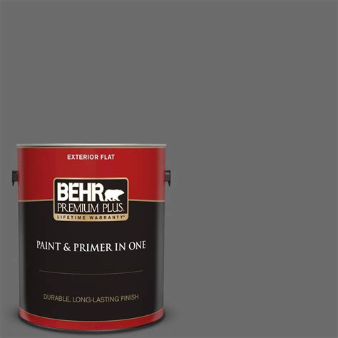 BEHR Premium Plus 1 Gal 780F 6 Dark Granite Flat Exterior Paint And