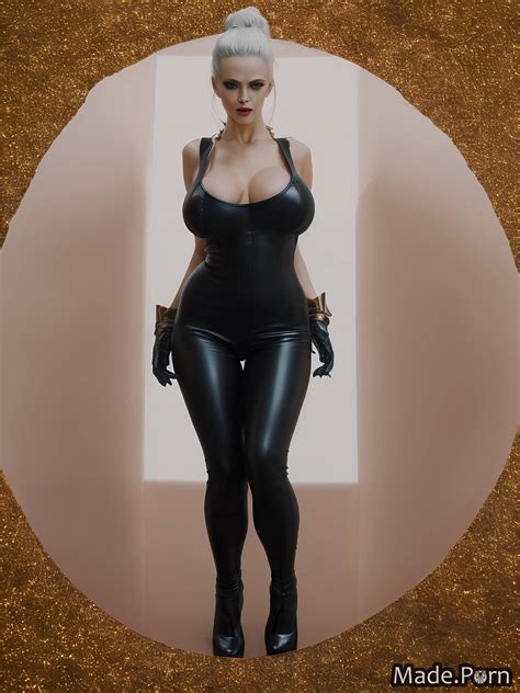 Porn Image Of White Hair Woman Bimbo Nude Flashing Tits Happy Created By AI