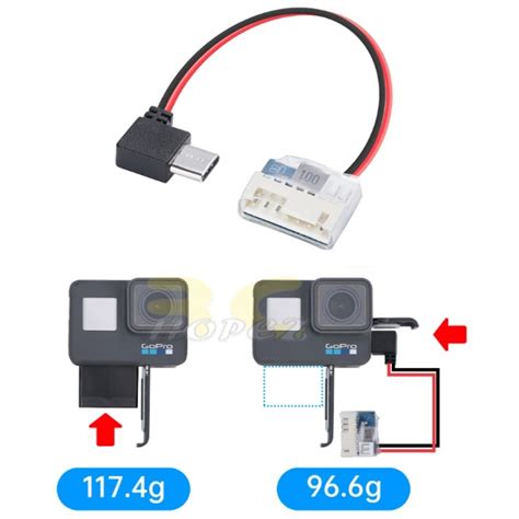 iFlight Upgraded 90Â Type C to 5V Balance Plug Power Cable for GoPro