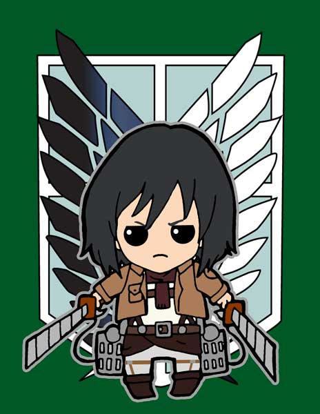 Attack On Titan Mikasa Chibi By Shanachie Fey On Deviantart