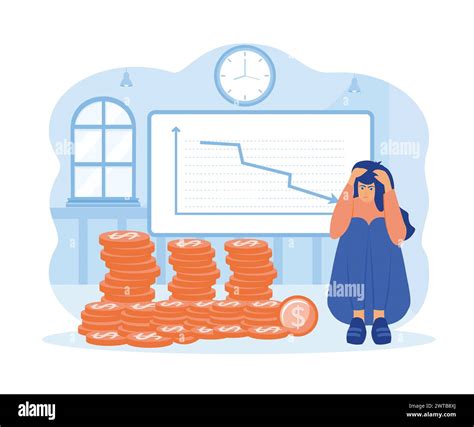 Financial Crisis Oil Price Drop Down Arrow Stocks Graph Economy