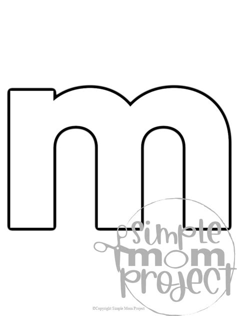 Tracing Alphabet Letter M Lowercase Prewriting Vector Image Off