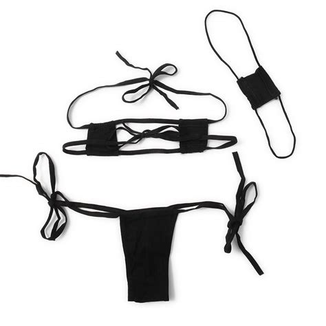 Sexy Lingerie Set Micro Bikini For Women Cute Anime Cosplay Kawaii Bra And Panty With Red Heart