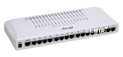 Коммутатор Acorp HU16DP 16 портов 100Mbit купить | ELMIR - цена, отзывы ...