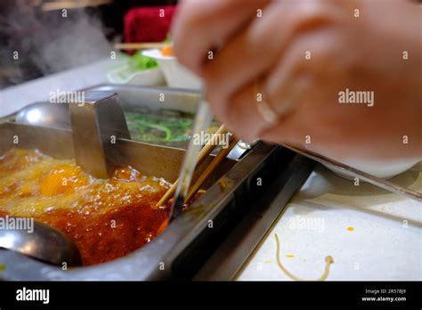 Hot Pot Restaurant In Beijing Stock Photo Alamy