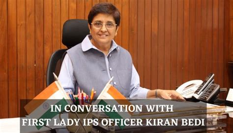 First Lady IPS Officer Kiran Bedi On Policing Leadership And