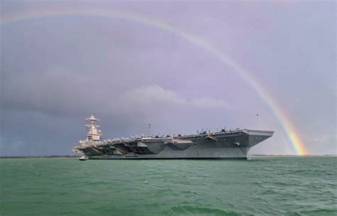 Steve A Wenham On Twitter Rainbows Out Today Over The Gerald R Ford