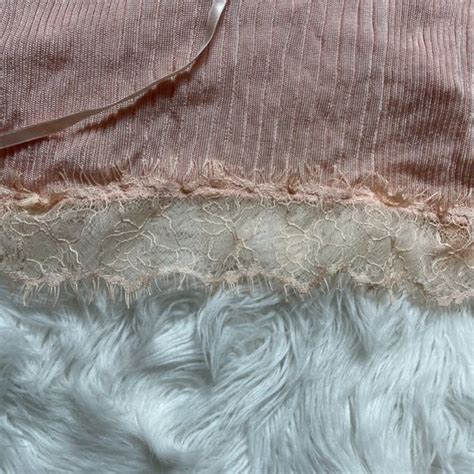 Victoria S Secret Tops Nwot Victorias Secret Lacetrim Knit Cami Nude Poshmark