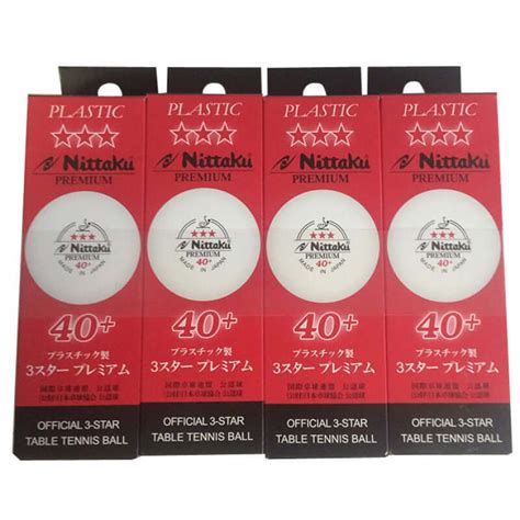 Nittaku 3 Star Japan Premium 40+ Table Tennis Balls (1 Dozen) | Table ...