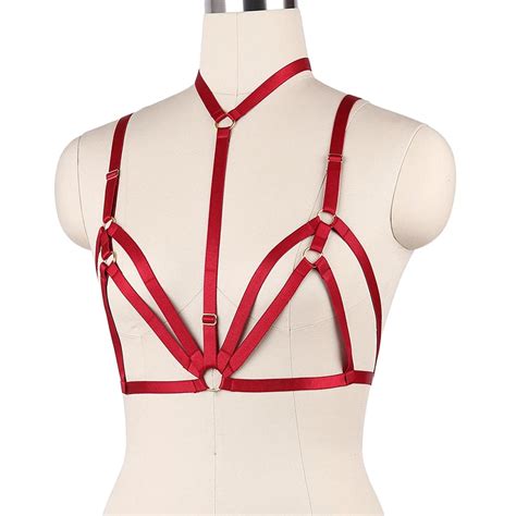 Sexy Fashion Lingerie Harness Cage Bra S Cupless Lingerie Women Body Harness Belt Harness
