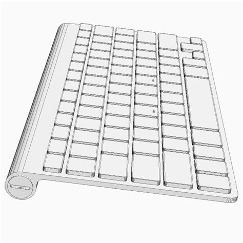 Apple Wireless Keyboard 3d Model Cgtrader