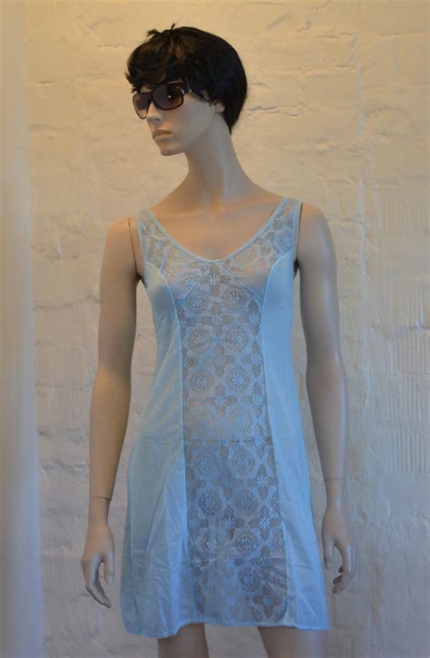 Lingerie Lace Slip Dress Silky Satin Pyjama Dress Lingerie Blue Nightdress Slip Satin Camisole