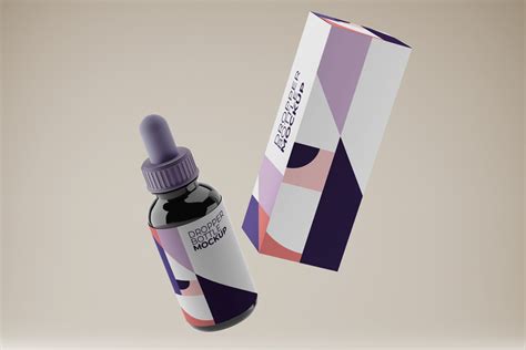Dropper Bottle And Box Mockup Mockup World