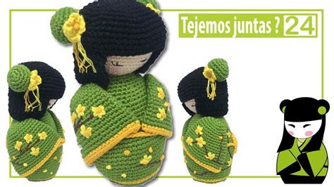 kokeshi 24 amigurumi Muñeca amigurumi Muñecas amigurumis patrones